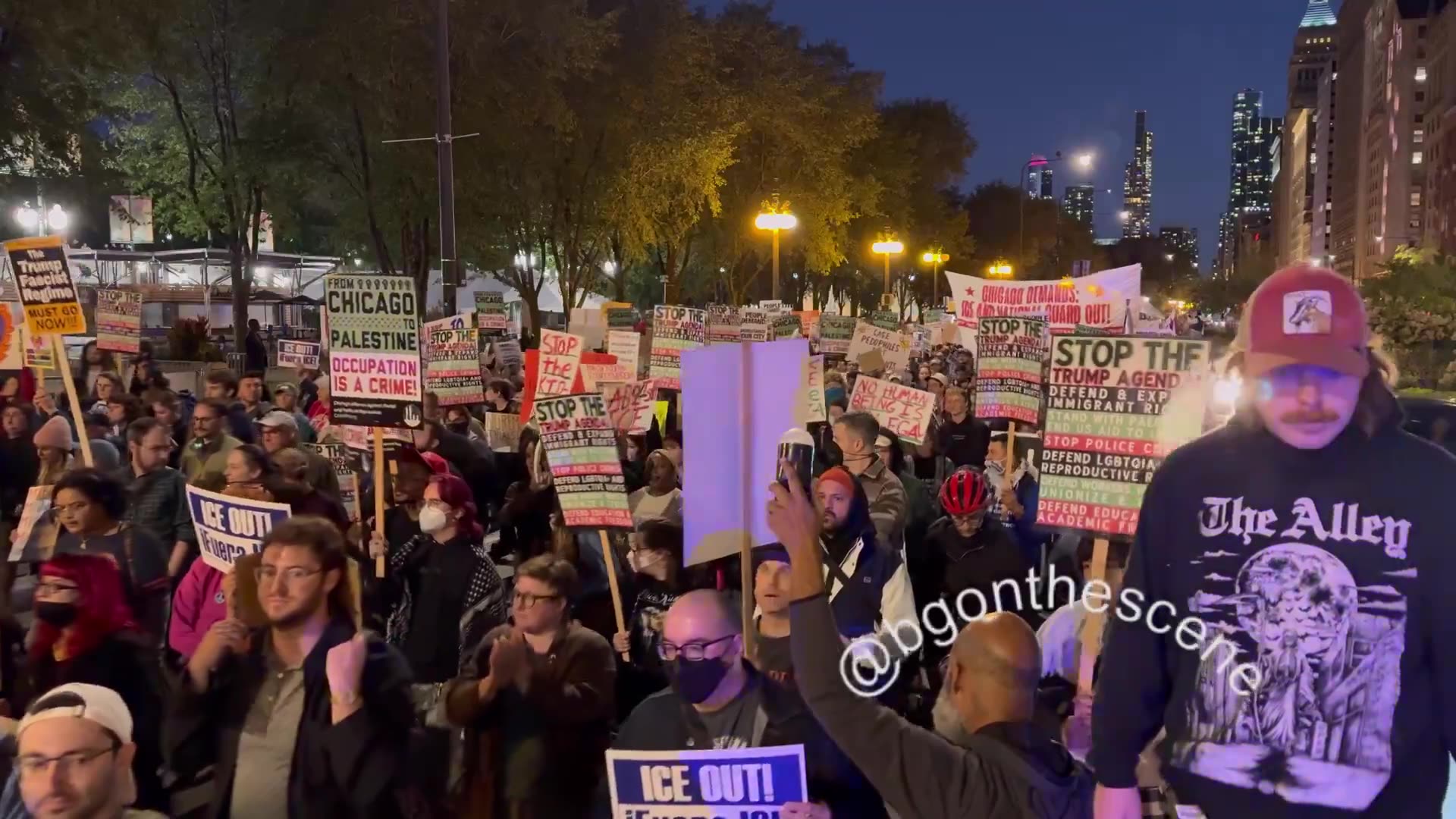Last Night Thousands of people marching in SUPPORT of domestic terrorists in Chicago