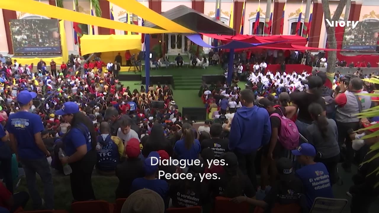 Maduro reiterates calls for peace with US during University Student Day celebration in Caracas
