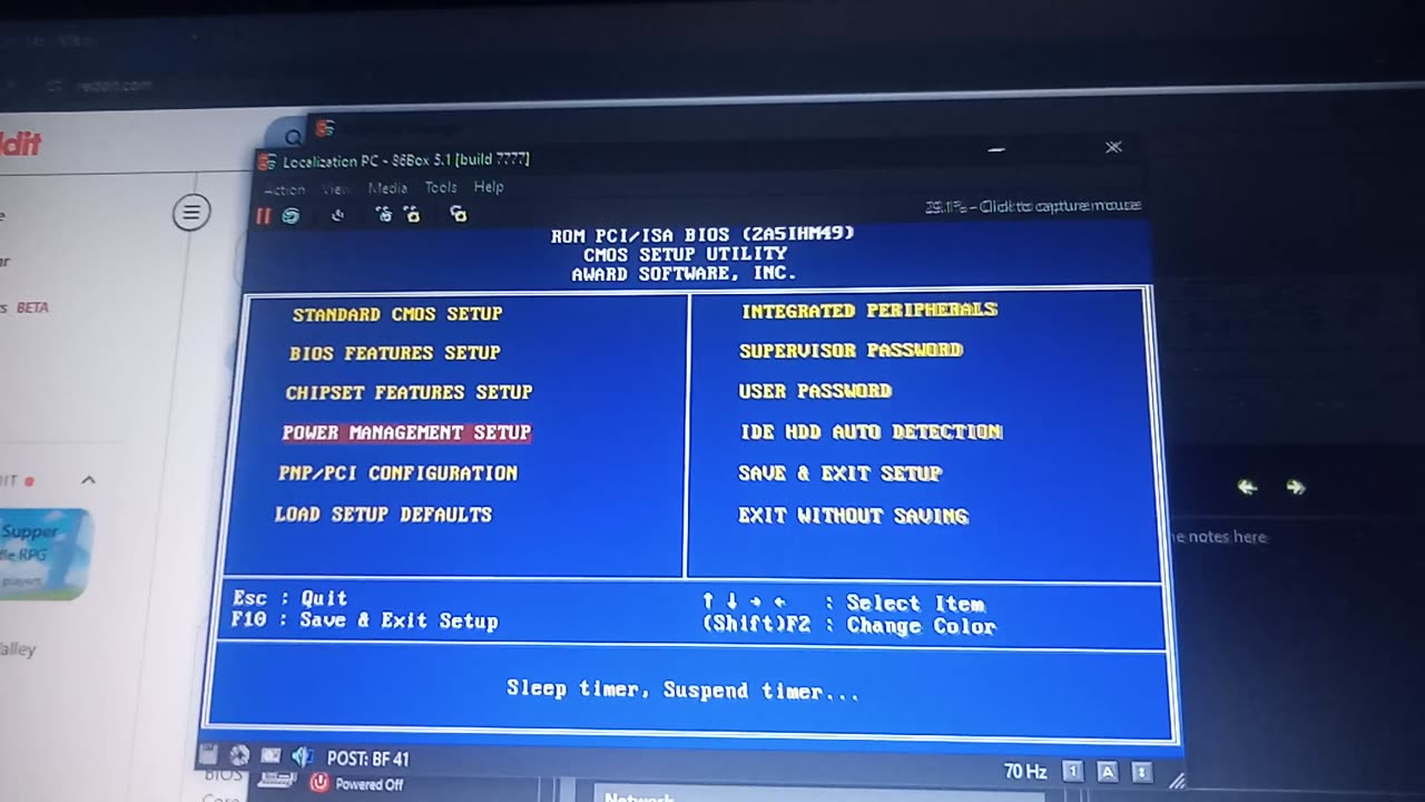 Testing the latest revision BIOS of MSI MS-5146 in 86Box