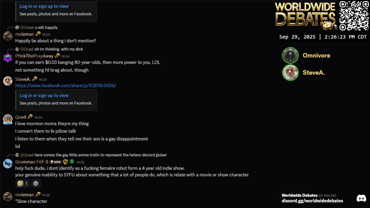 0090 WIDESTREAM - Worldwide Debates - YouTube/Twitch/Rumble