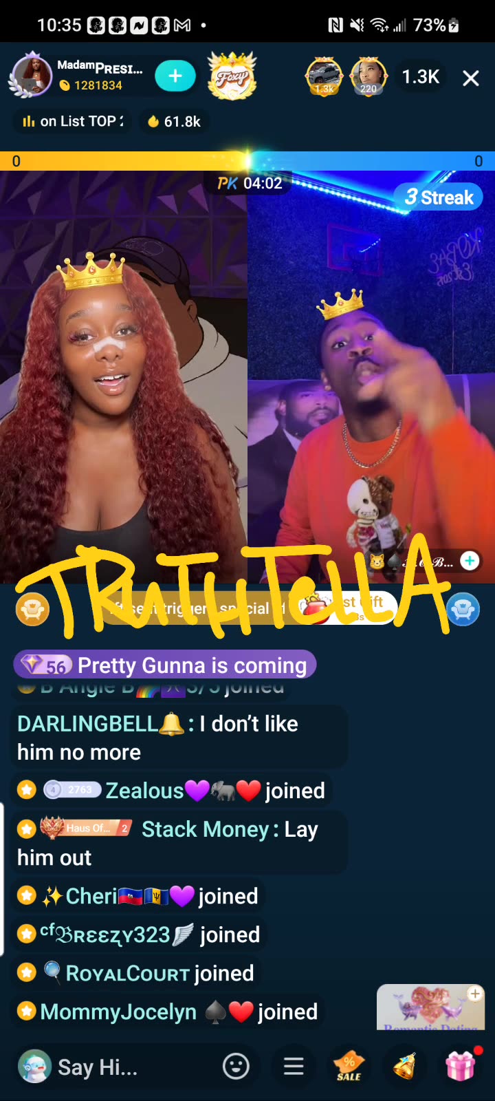 MADAM LO LINES KOB THEN LINES QUEEN TOMIKAY & GETS CLIPPED