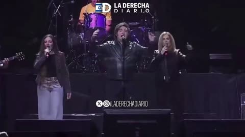 Argentinian President performs Jewish Hebrew song ‘Hava Nagila.’
			