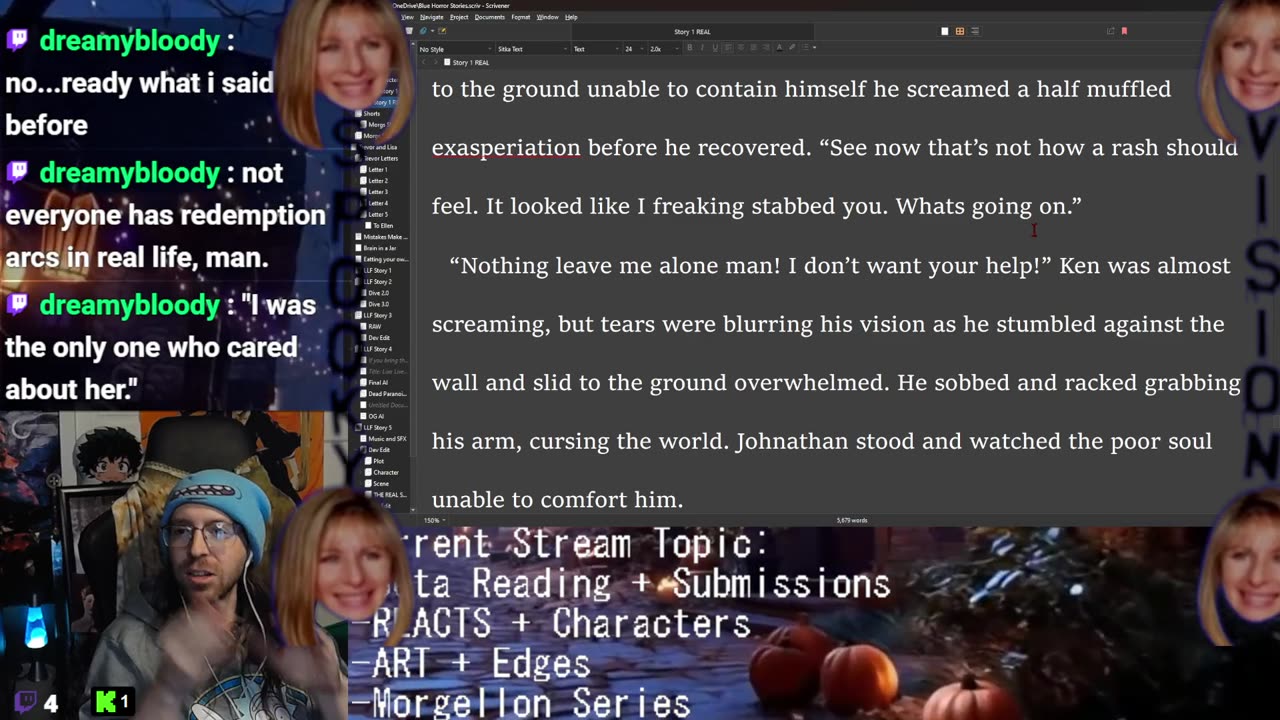 Beta Reading + REACTS + Commentary + Wheel of Time! Writing: Characters | Drawing: Edges | Morgellons Series Story 1