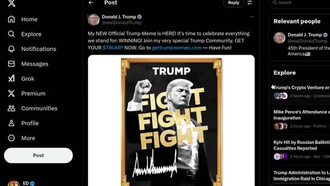 The Outer Light - Trump's Twitter account most likely hacked to sell meme coin