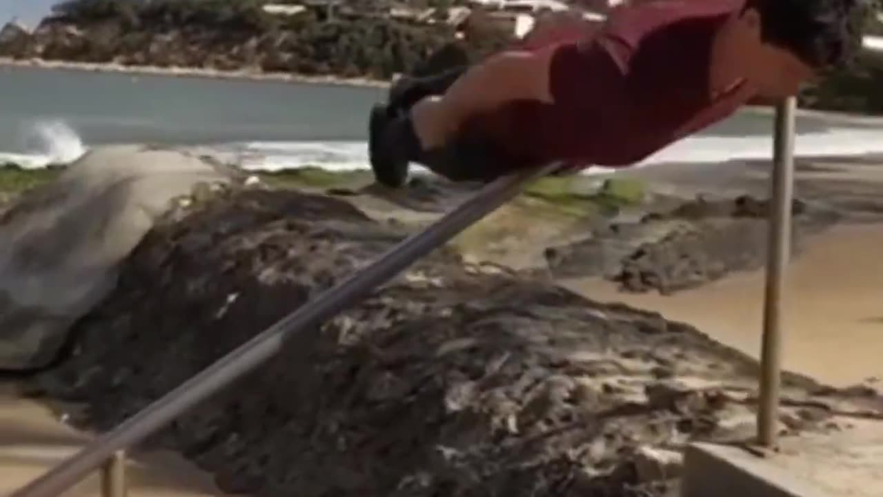 Human board slide 🕴️😂