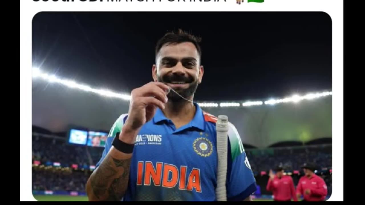 Virat Kohli will be playing his 300th ODI in the 12th CT-25 match against New Zealand in Dubai