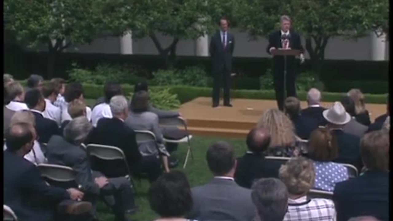 Video Recordin... - Video Recording of President William Jefferson Clinton's Rem - MT00636 12MAY1993