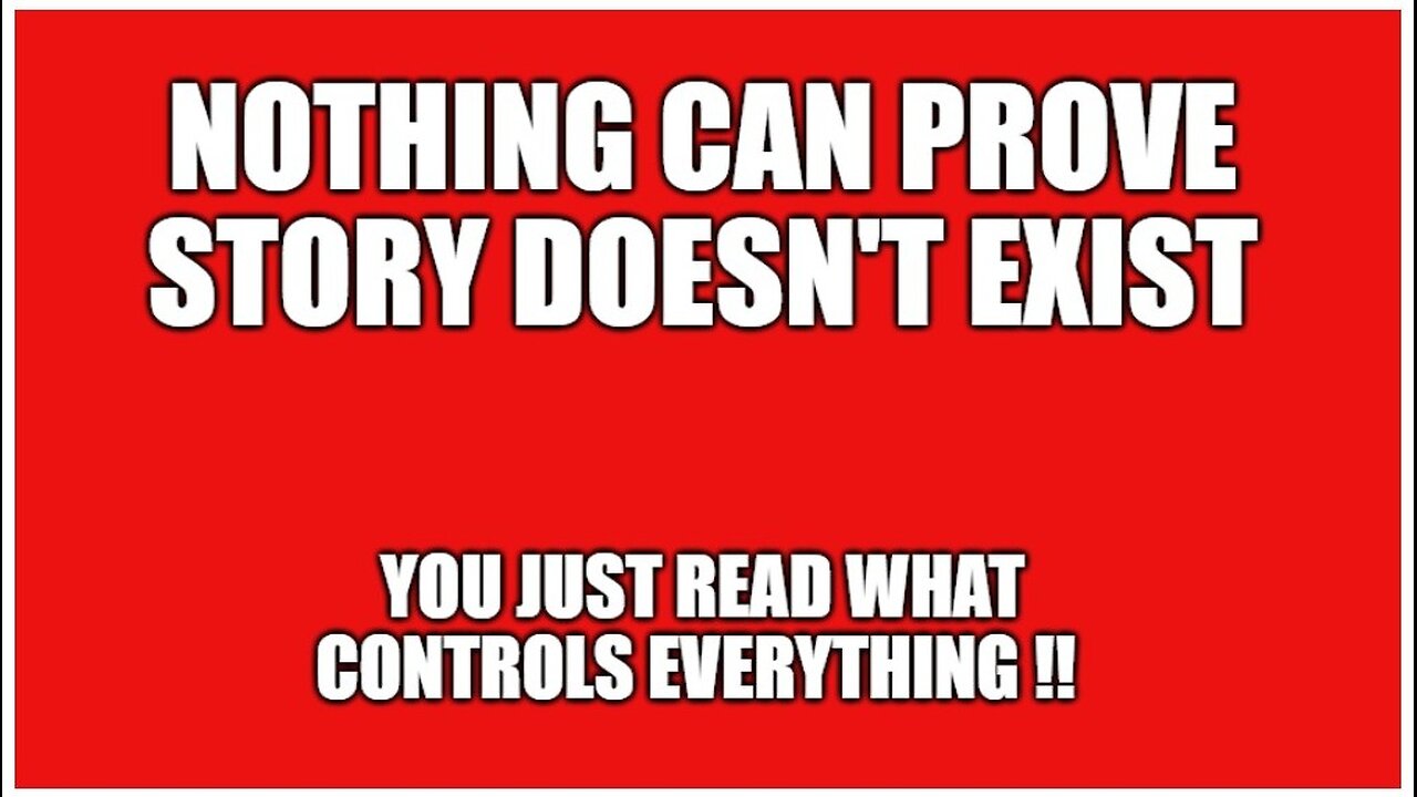 Nothing can prove Story doesn't exist