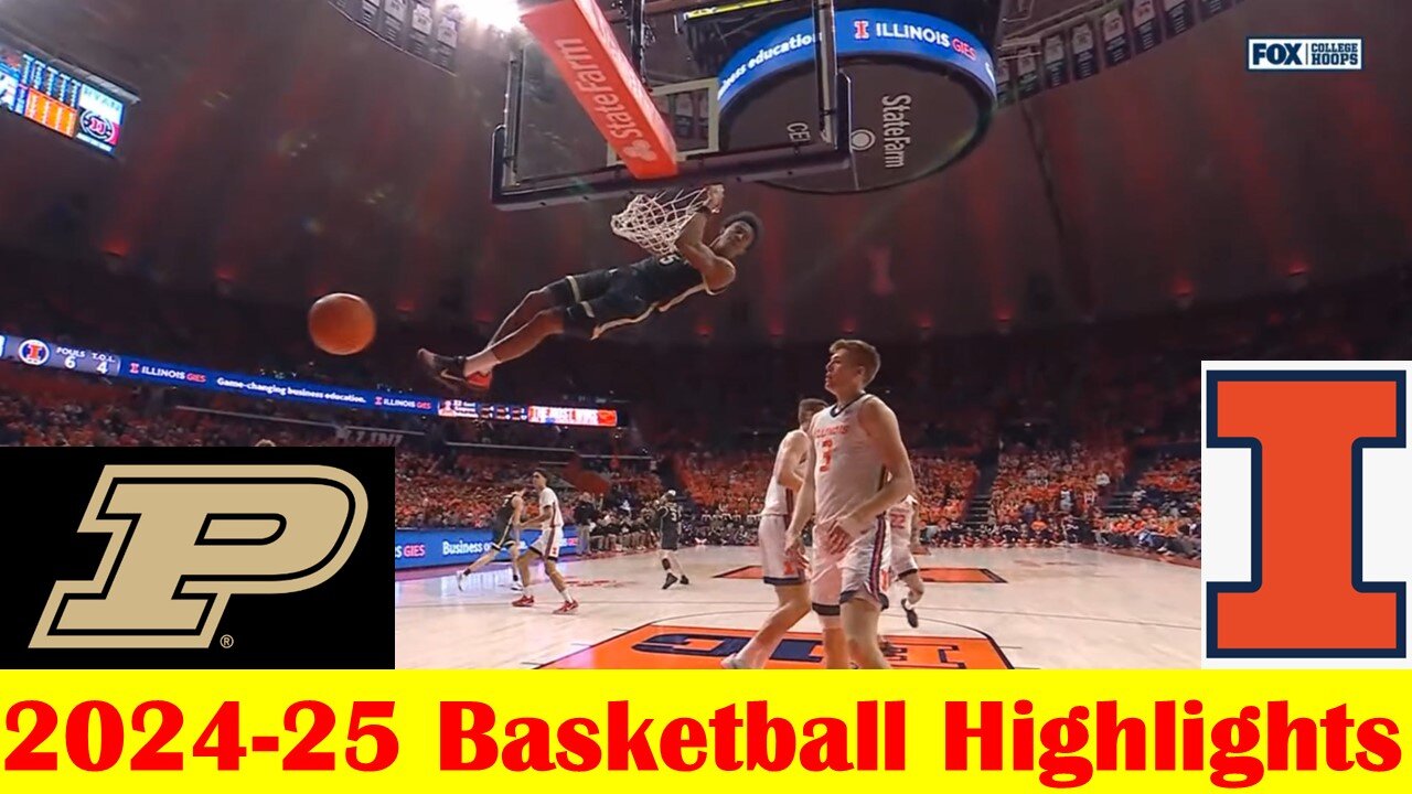 #19 Purdue vs Illinois Basketball Game Highlights 3 8 2025
