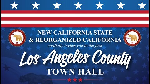 Paul Preston gives a shout out to New California Los Angeles County rural Town Hall meeting
