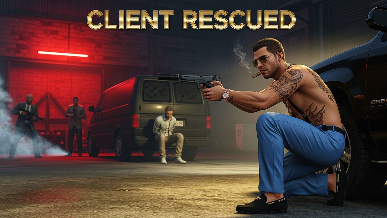 Rescuing a Kidnapped Client from a Dangerous Gang | Epic GTA 5 Online
