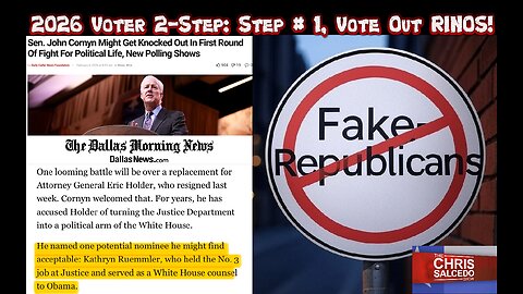 Voters Must REMOVE ALL Ineffective Republicans In The Primary