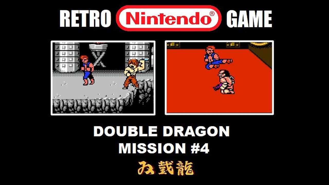 Double Dragon 1 (NES Nintendo) Mission 4: Full Level Complete Speed Run with Final Boss Battle