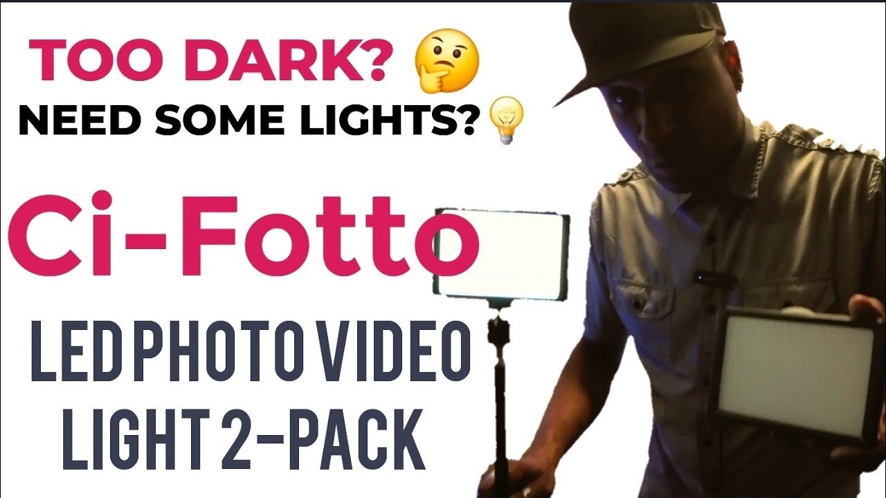 Ci-Fotto LED Photo Video Light 2-Pack Better Lighting