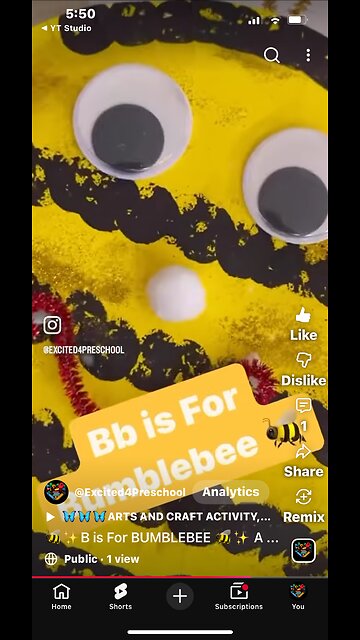 🐝✨B is For BUMBLEBEE 🐝✨ ARTS AND CRAFT, PRESCHOOL FUN