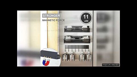 Magnetic Spice Rack for Refrigerator, 3 Pack Magnetic Shelf, Moveable Fridge Organizer Review