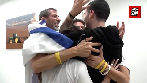 Emotional moments Israeli hostages reunite with families