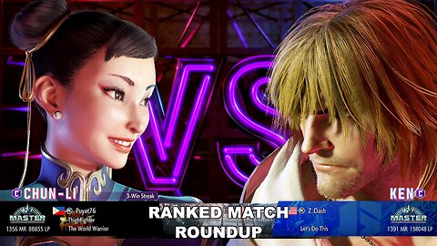 Kuya Kalbo SF6 Ranked Match Roundup. Chun Li Master Rank [Hori Fight Stick]