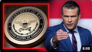 "To Ensure Peace, We Must Prepare For War!" Sec. Hegseth Addresses Top Military Leaders & Defines The US Department Of War's Role In Preserving The American Republic