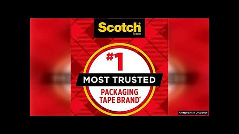 Scotch Heavy Duty Shipping Packaging Tape, 1.88"x 27.7 yd, Great for Packing, Review