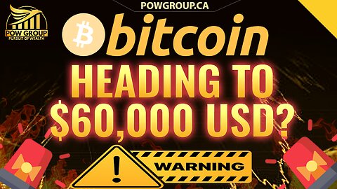 Bitcoin Heading to $60,000 USD? Bear Flag Pattern Cause for Concern