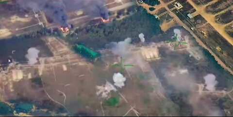 Russians show video of Ukrainian army training ground struck with Iskander systems, Geran drones