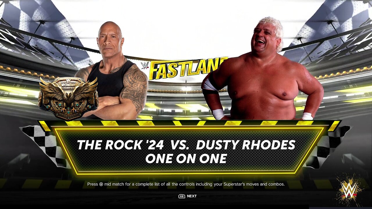 WWE 2k24 The Rock vs Dusty Rhodes