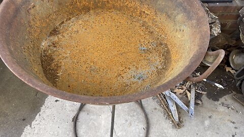 Cleaning A Rusty Pan