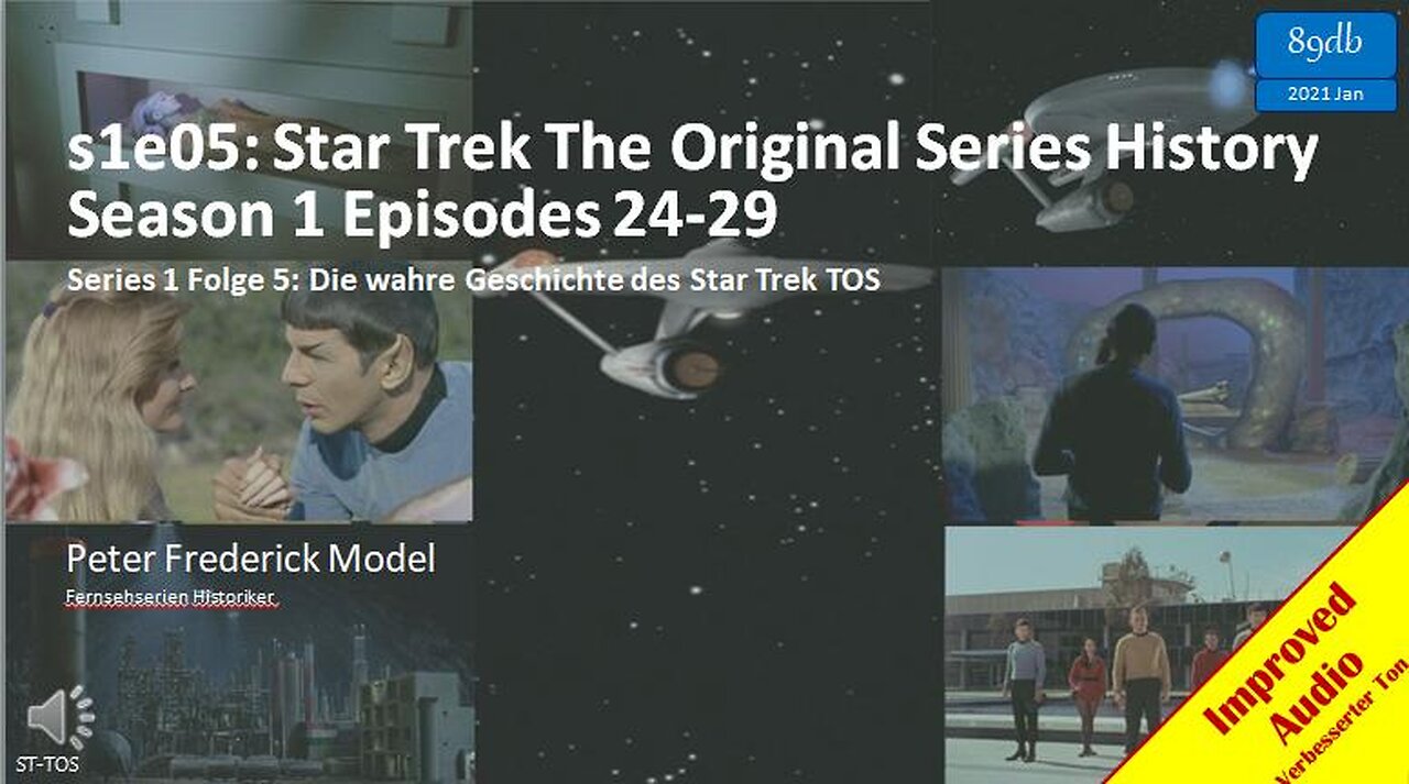 s1e05: Star Trek The Original Series History Season 1 Episodes 24-29