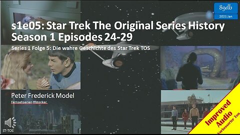 s1e05: Star Trek The Original Series History Season 1 Episodes 24-29