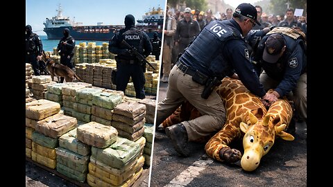 10 Tonnes of Cocaine Seized Near Canary Islands as ICE Detains Giraffe-Costumed Protester