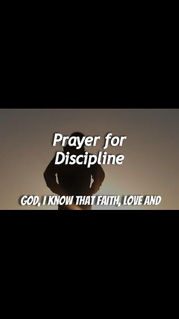 Prayer for Discipline