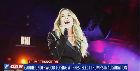 CARRIE UNDERWOOD TO SING AT TRUMP'S INAUGURATION