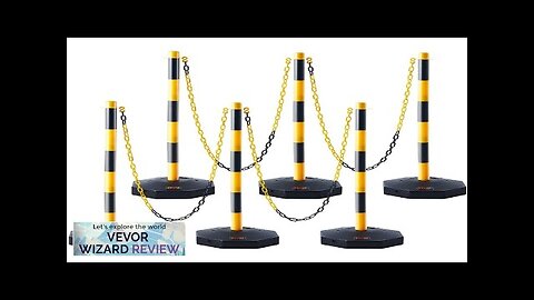 VEVOR Adjustable Traffic Delineator Post Cones 6 Pack Traffic Safety Delineator Barrier Review