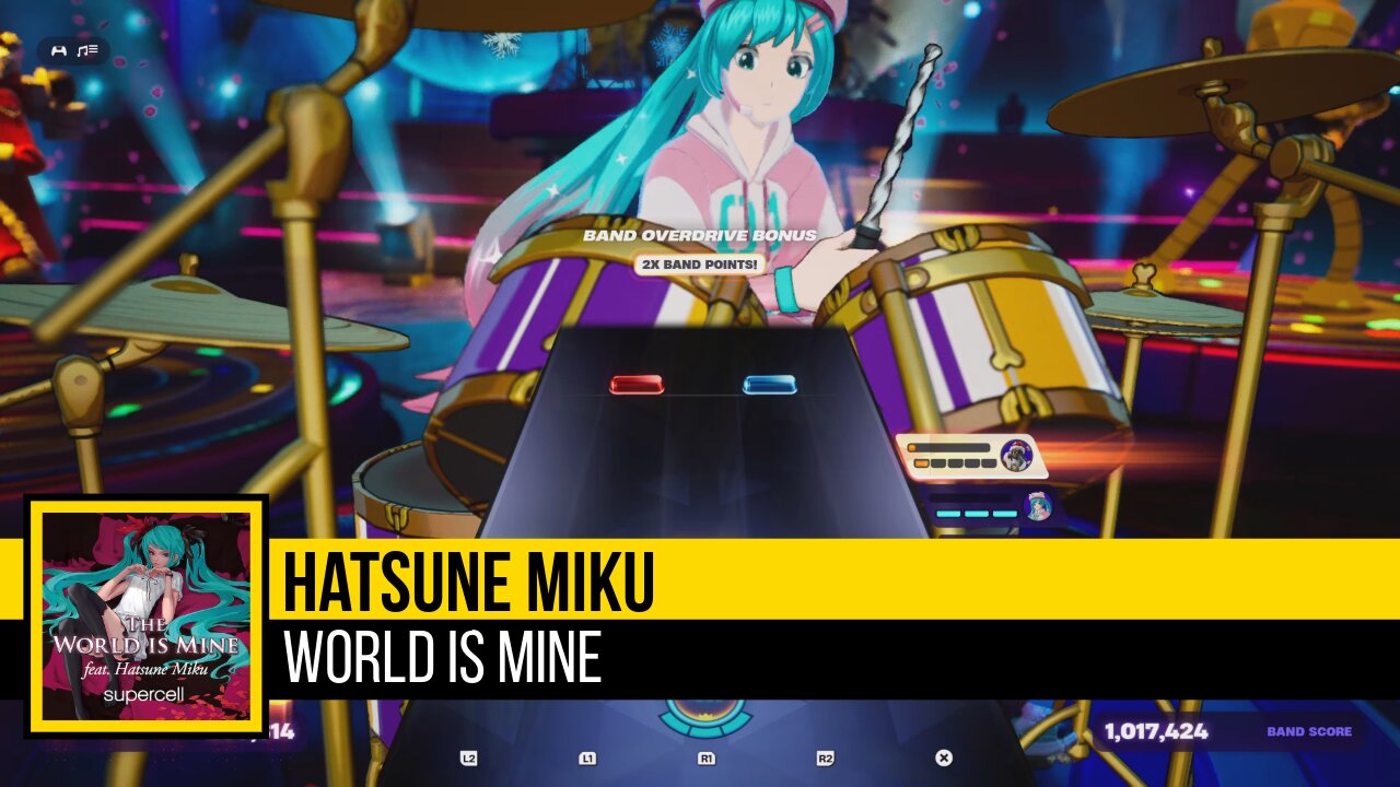 Hatsune Miku - World is Mine | Expert Drums 100% FC | Ps5 Controller | Fortnite Festival