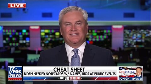 Rep James Comer: It's Obvious Biden Had No Grasp on Presidency