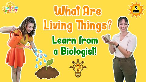 What Are Living Things? 🌳🐈 Toddler Learning Science Activity ! Kids Education with SunBeam Buddies 💡