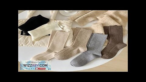 Retro Women Socks Japanese Style Autumn New Solid Color Warm Home Simple Review