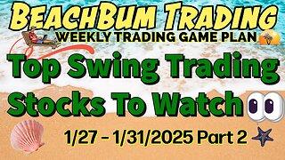 Top Swing Trading Stocks to Watch 👀 | 1/27 – 1/31/25 | BDRY NEP SIRI ULTY APLY SARK MED METC & More