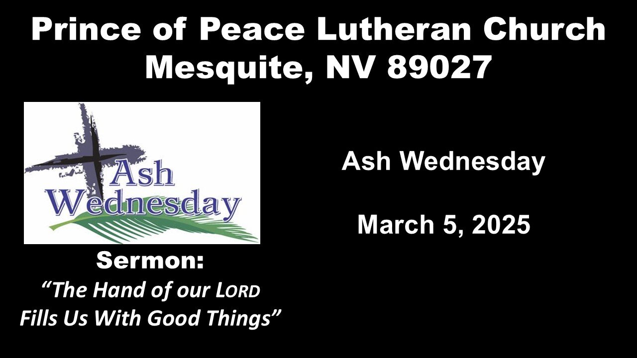 Part 1: Ash Wednesday Divine Service