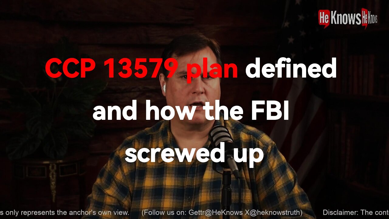 CCP 13579 plan defined and how the FBI screwed up