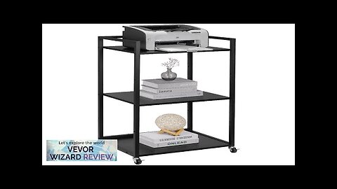 VEVOR Printer Stand with Wheels Height Adjustable 3 Tier Printer Stand Printer Review