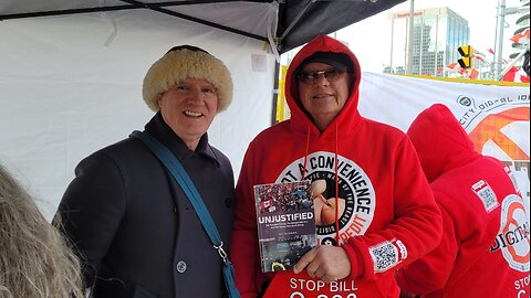 2025 01 26, Mississauga protest,Ray McGinnis Unjustified