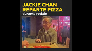 Jackie Chan reparte pizza en el set de nueva película de ‘Karate Kid’