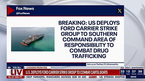 Cartel crakcdown: US deploys Ford carrier strike group to assist