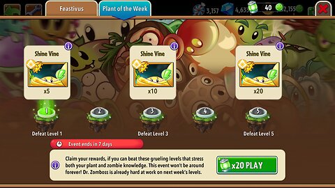 Plants vs Zombies 2 - Plant of the Week - Shine Vine - December 2025