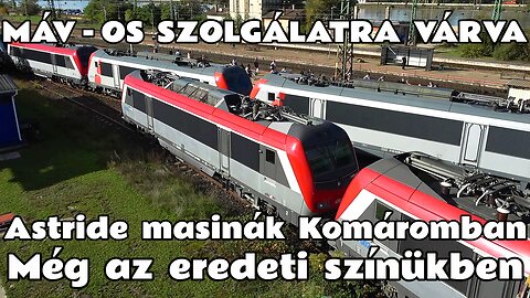 2024.10.09. A MÁV leendő "új" villanymozdonyai, az Astride-ok (SNCF BB 36000) még pirosan Komáromban
