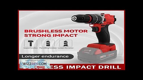 Brushless Milwaukee 18V Battery Electric Impact Drill 150N.M Cordless Hammer Drill Driver Review