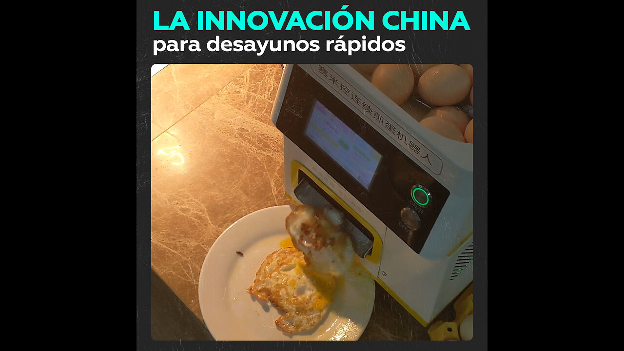 Freidora china que entrega huevos en segundos