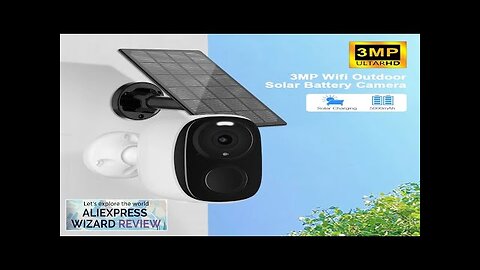 3MP Wireless Security Wifi Camera Outdoor Solar Battery Camera PIR Spotlight Security Review